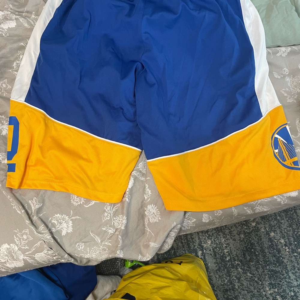 Blue and Yellow Basketball Shorts
